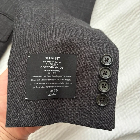 J. Crew Ludlow Slim-fit suit jacket in English cotton-wool blend